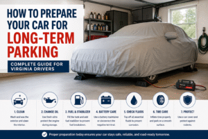 How to Prepare Your Car for Long-Term Parking: Complete Guide for Virginia Drivers