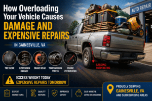 How Overloading Your Vehicle Causes Damage and Expensive Repairs in Gainesville, VA