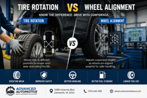 Tire Rotation vs Wheel Alignment in Gainesville, VA: Know the Difference