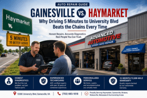 Gainesville vs. Haymarket Car Repair: Why Driving 5 Minutes to University Blvd Beats the Chains Every Time