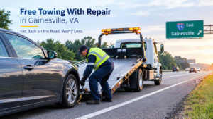 Free Towing With Repair in Gainesville: Why It Matters When Your Car Breaks Down on I-66
