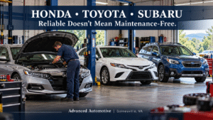 Honda, Toyota, and Subaru Owners inGainesville: Why These Cars Still Need aMechanic Just Not as Often
